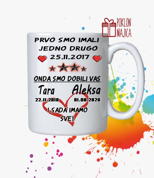 Poklon za rodjendan  deca/Solja sa slikom za decu/prvo smo imali jedno drugo.jpg